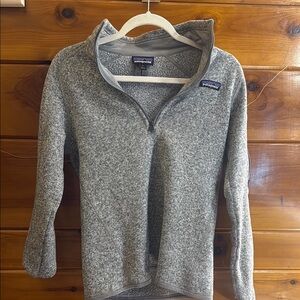 Patagonia Heathered Gray Fleece Pullover